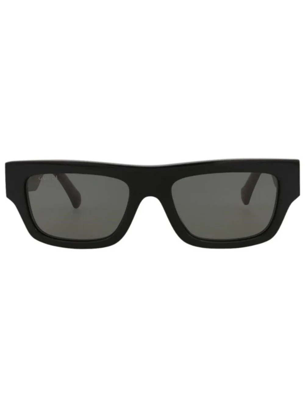 New Gucci Mens Square/Rectangle Black Black Grey Fashion Designer Sunglasses